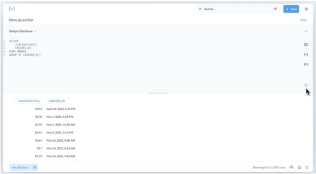 SQL console